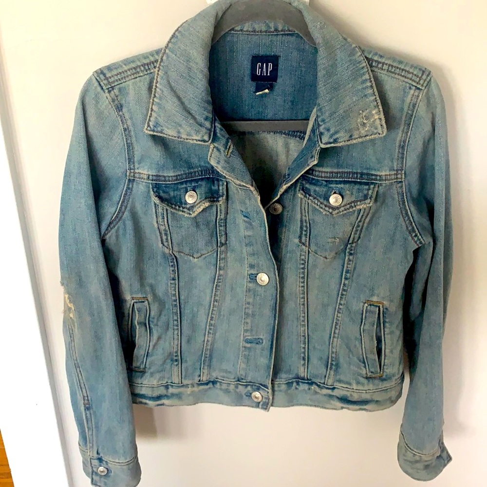 Gap Distressed denim jacket